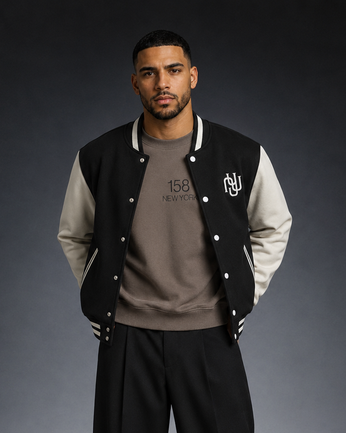 "158" Two-Tone Varsity Jacket