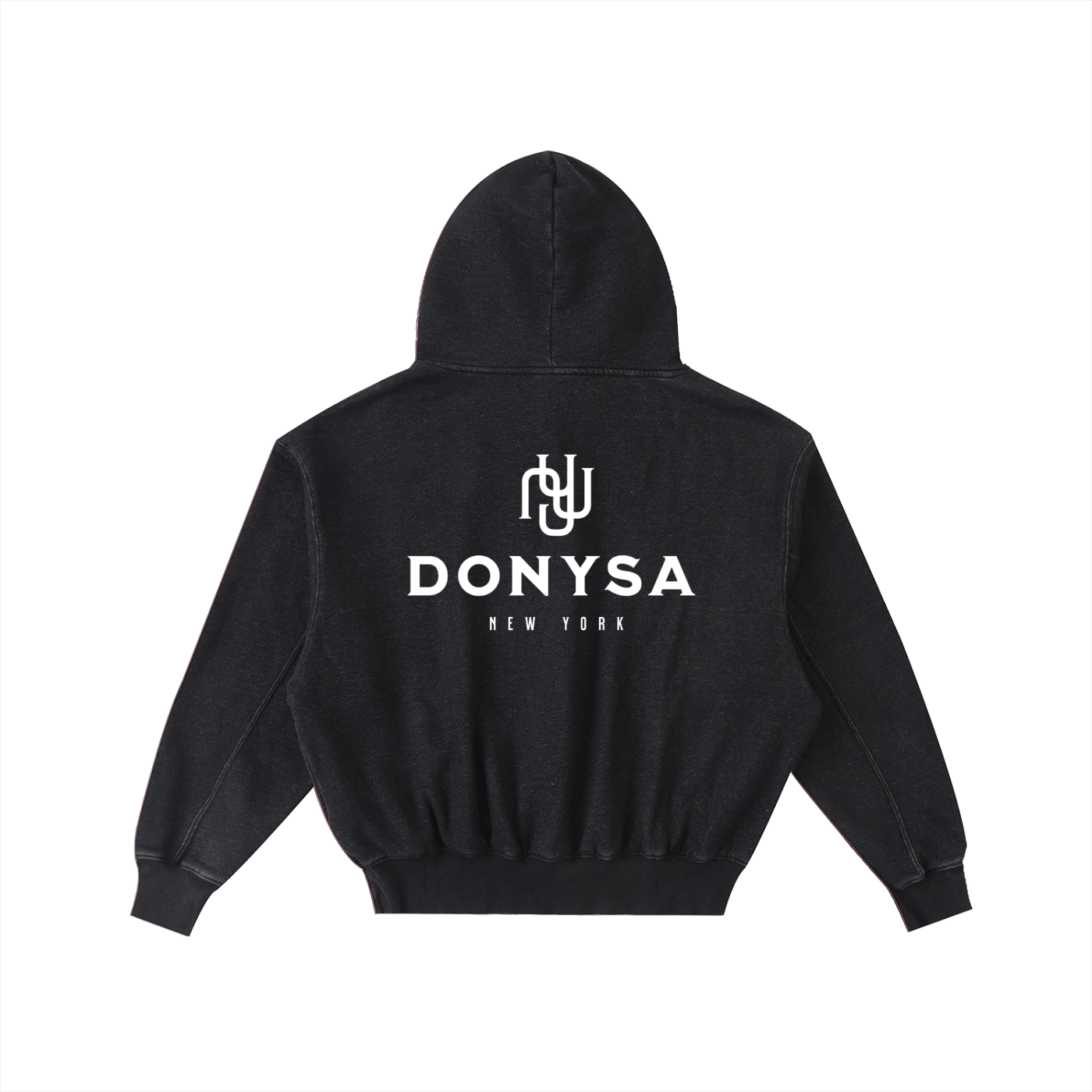 DONYSA Frayed Signature Hoodie