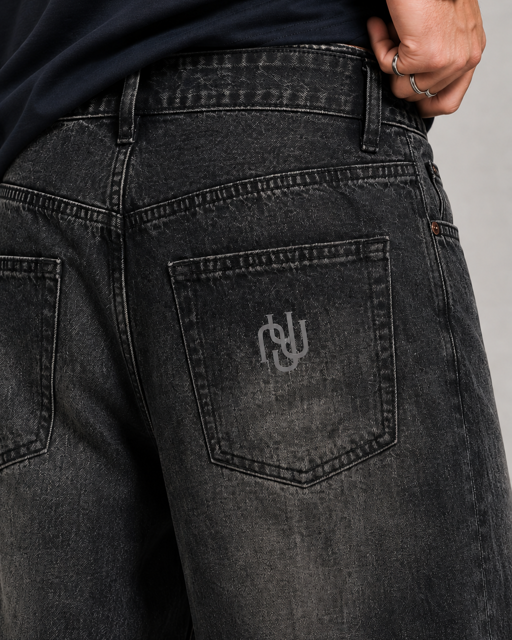 Vintage Denim Black Jeans