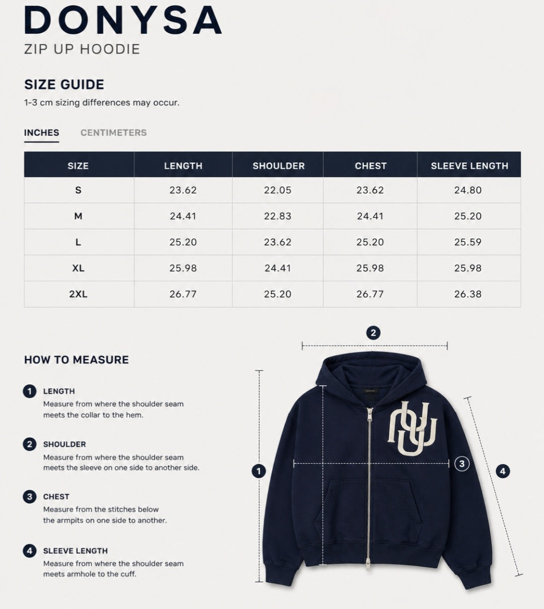 UNIFORM Zip Hoodie